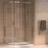 Aqualux Offset Quadrant 1000 X 800mm X 1900mm Left Hand Shower Enclosure And Tray 35mm Package