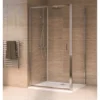Aqualux Sliding Door 1400 X 900mm Shower Enclosure And Tray Package