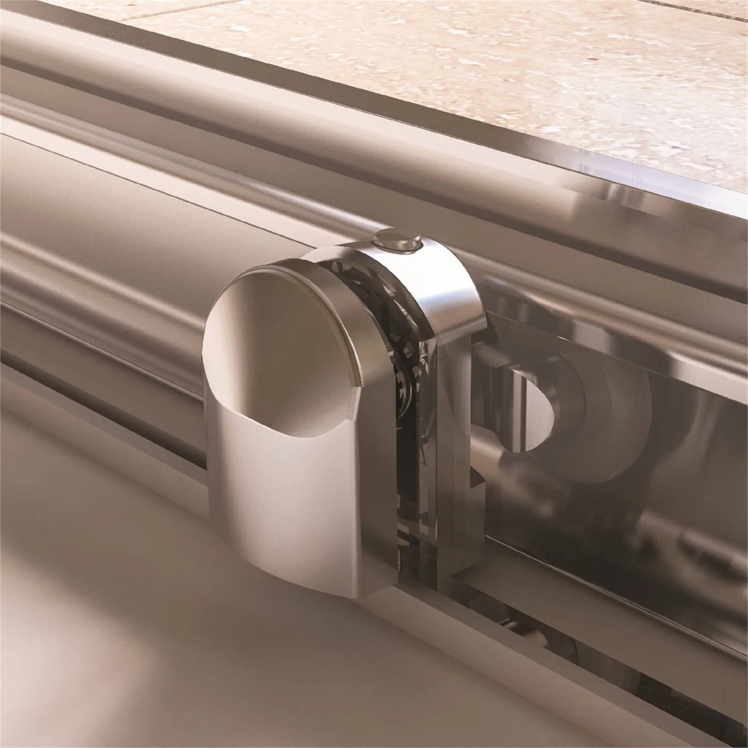 Aqualux Sliding Shower Door - 1200mm - Image 4