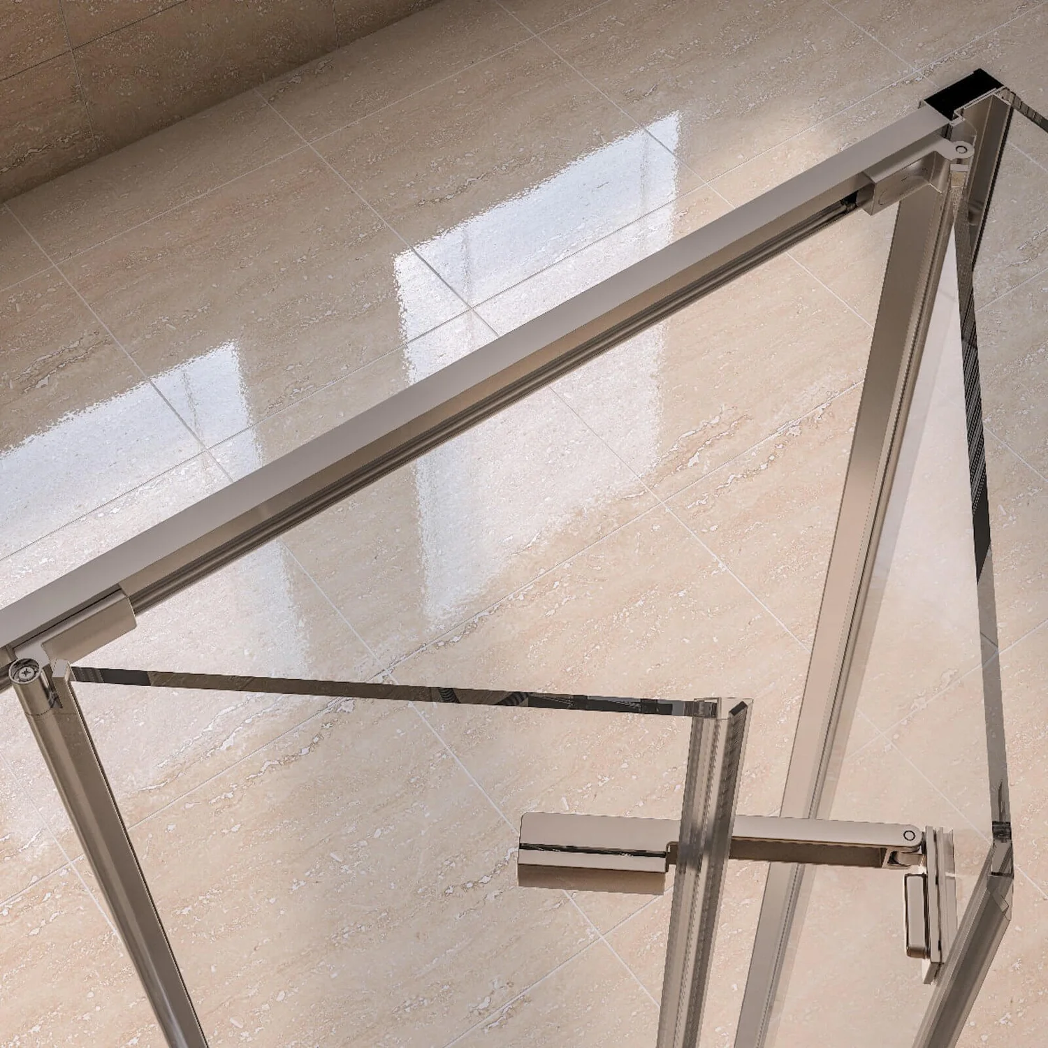 Aqualux Bi-Fold Door Shower Enclosure - 900 X 900mm - Image 5