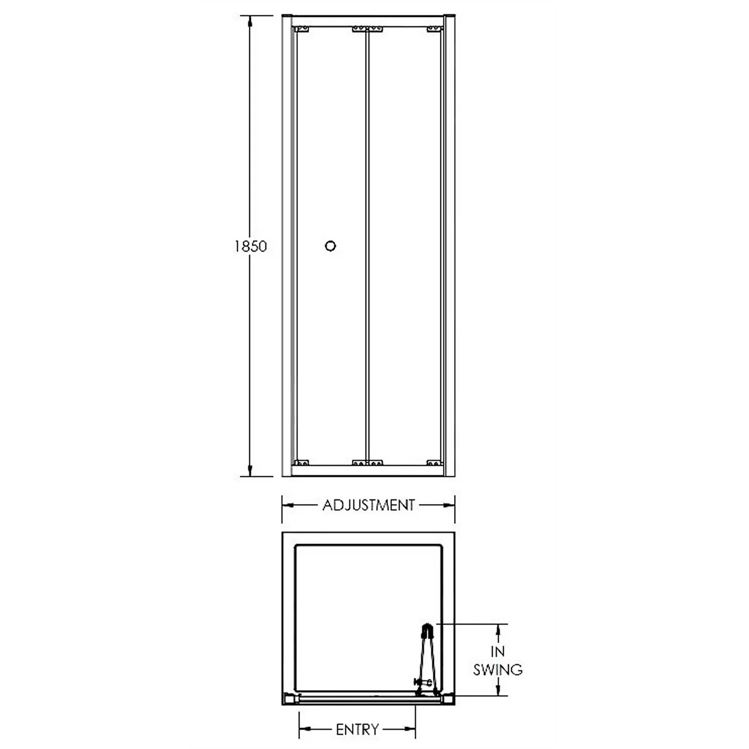 Balterley Bi-Fold Shower Enclosure Package - 760mm - Image 6