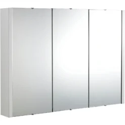 Balterley Bianca 900mm Mirror Cabinet - Gloss White