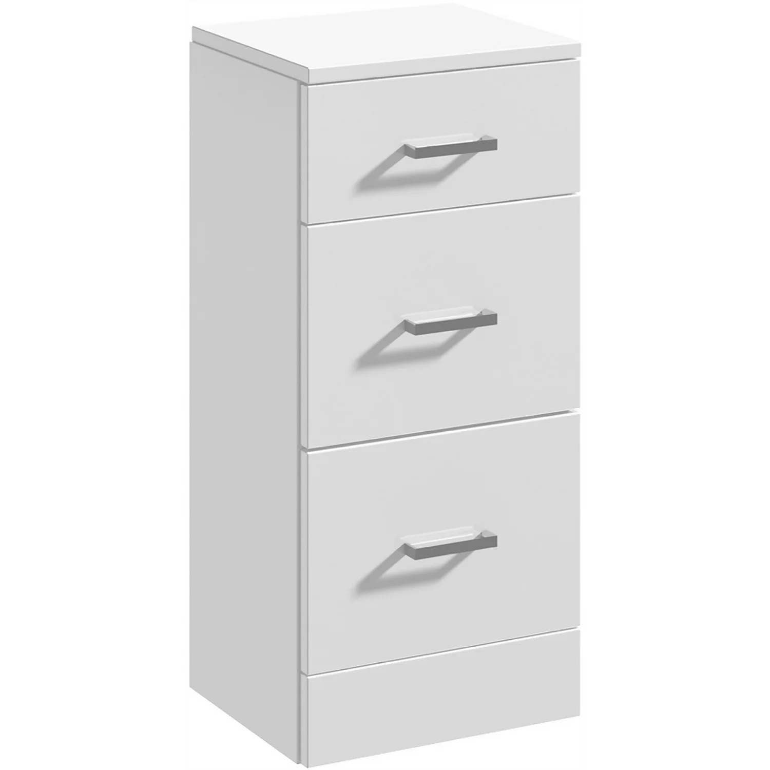 Balterley Orbit 350x330mm 3 Drawer Unit - Gloss White