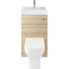 Balterley Rio 500mm Basin With WC Unit - Natural Oak