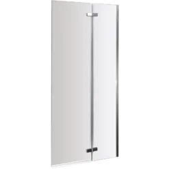 Balterley Straight Hinged Bath Screen - 5mm