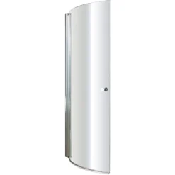 Balterley Curved P-Bath Screen With Knob - 6mm