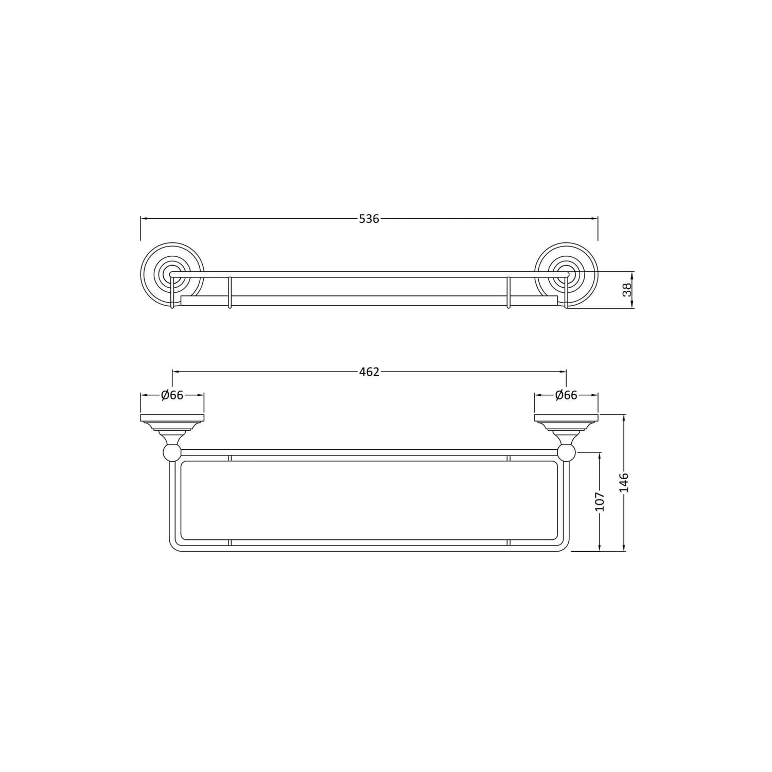 Balterley Gallery Shelf - Image 2