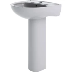 Balterley Ridley 1 Tap Hole Basin And Full Pedestal - 550mm