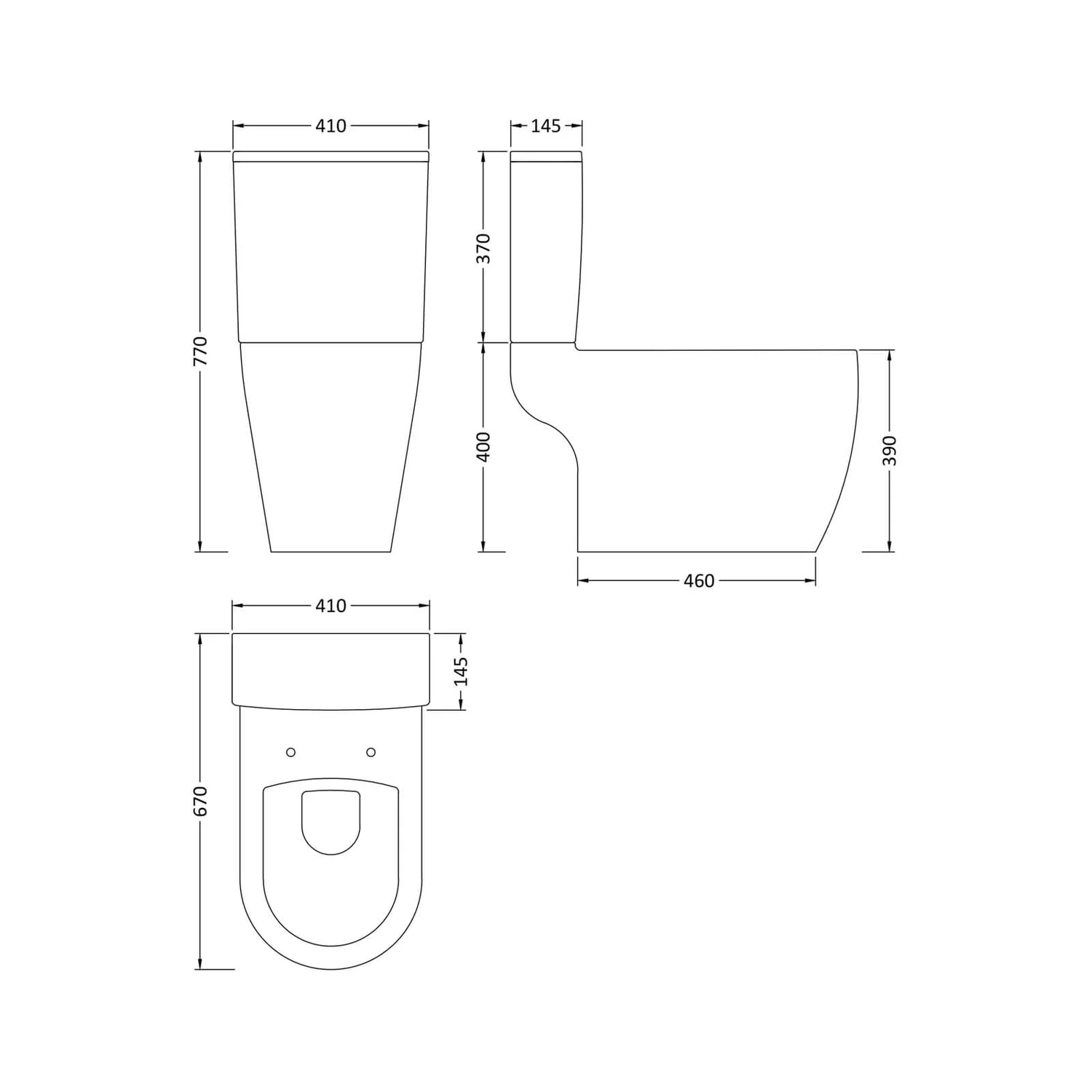 Balterley Round WC Pan, Cistern And Soft Close Toilet Seat - Image 2