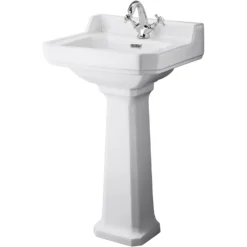 Balterley Harrington 1 Tap Hole Basin And Pedestal - 500mm