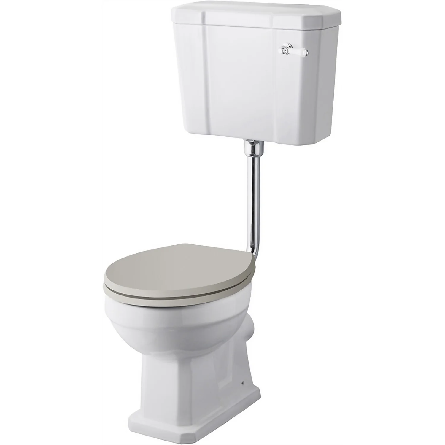 Balterley Harrington Comfort Height Low Level WC Pan, Cistern And Flush Pipe Kit