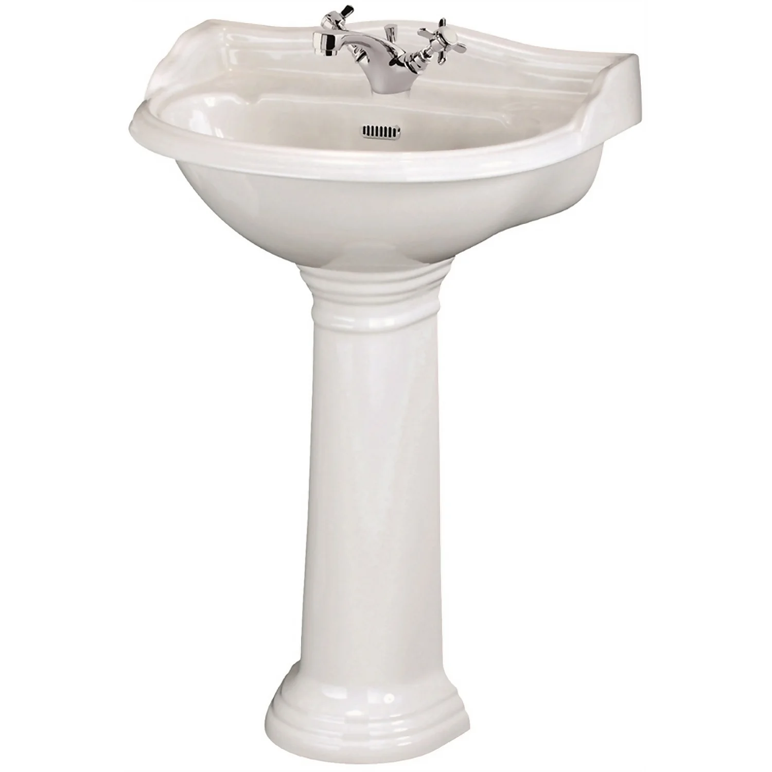 Balterley Harrington Round 1 Tap Hole Basin Pedestal - 600mm