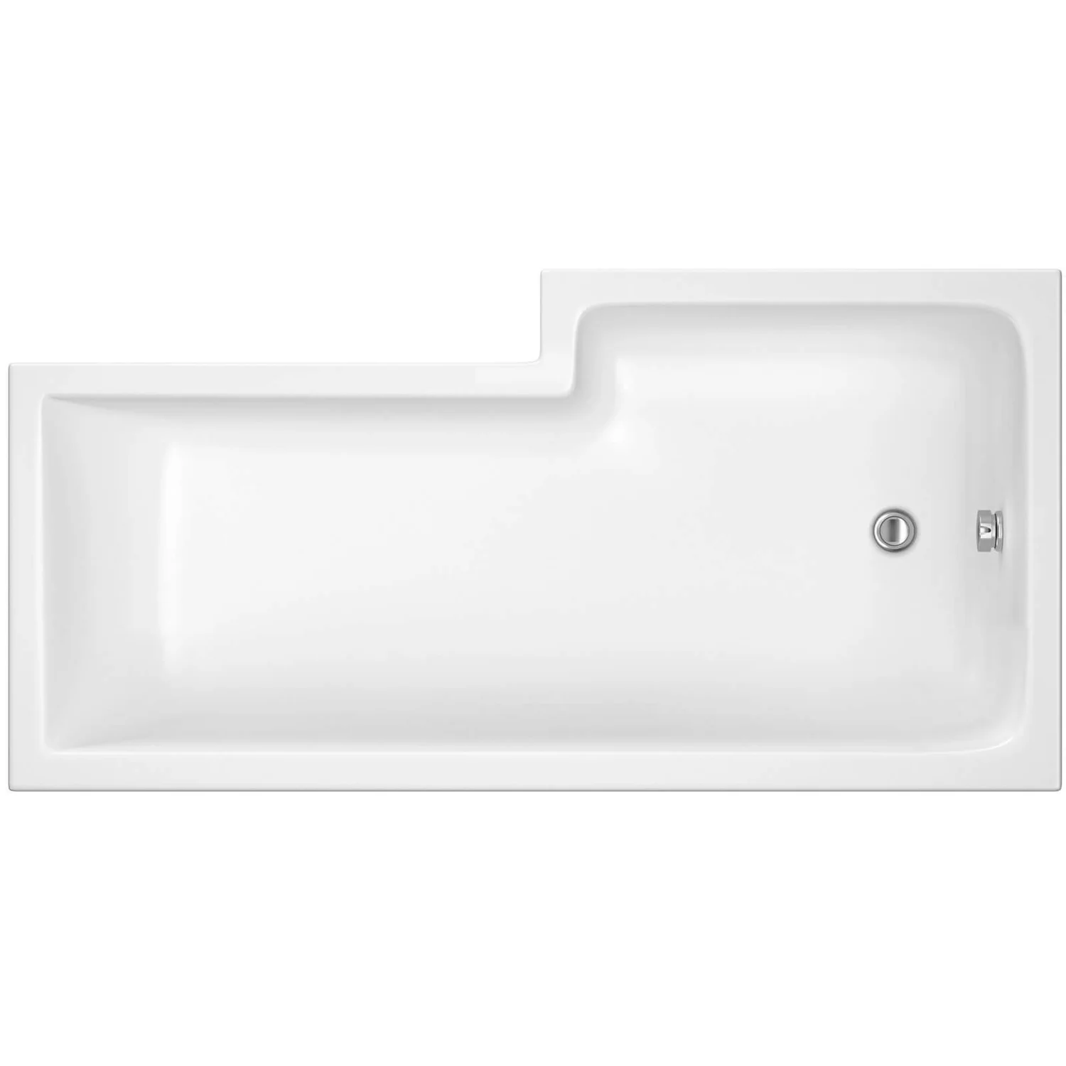 Balterley Left Hand Square Shower Bath - 1700mm