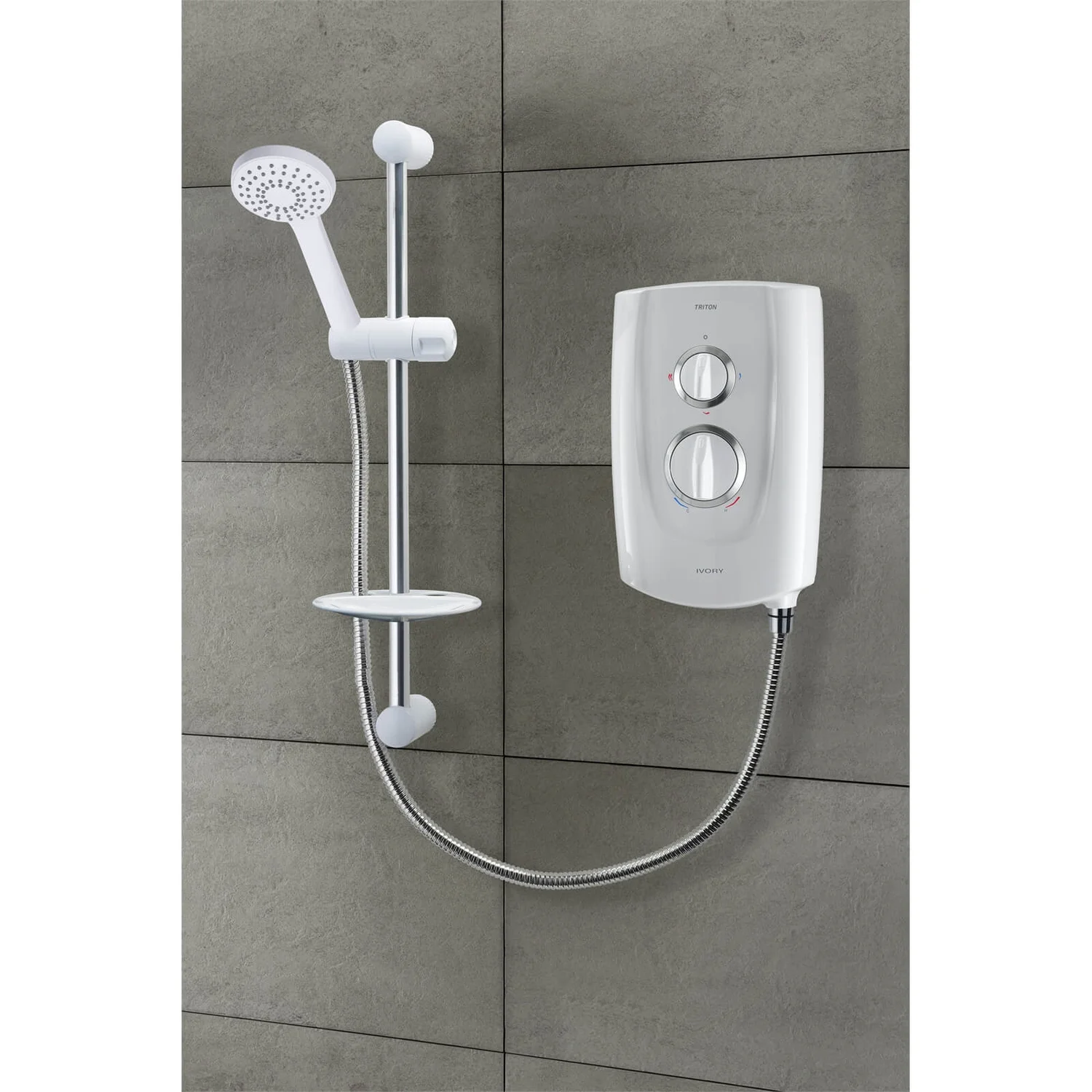 Triton Ivory 5 8.5kW Electric Shower - White - Image 3