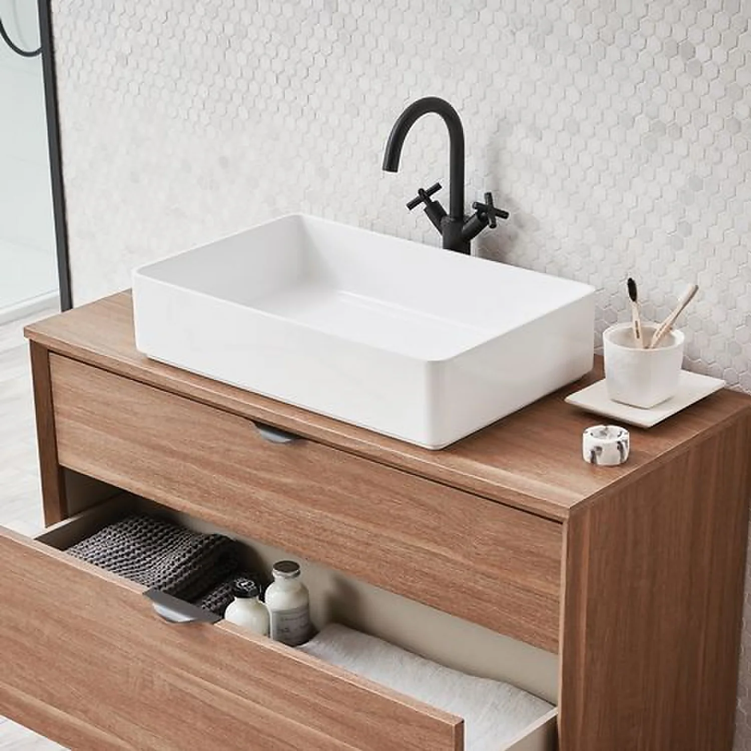 Bathstore Noir Craft 1000mm Basin Unit - Image 6