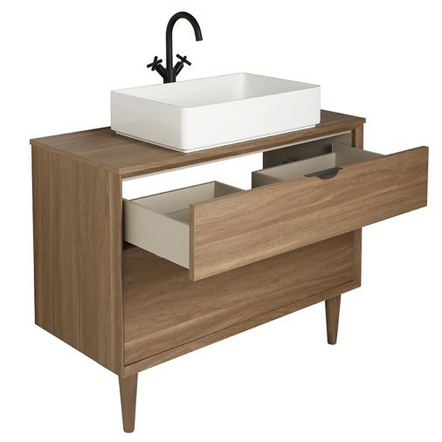 Bathstore Noir Craft 1000mm Basin Unit - Image 3