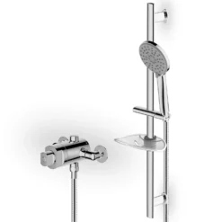 Glenoe Thermostatic Concentric Mixer Shower Tap - Chrome