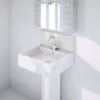 Wetwall Upstand - 900 X 200mm - White Pearl - Glass