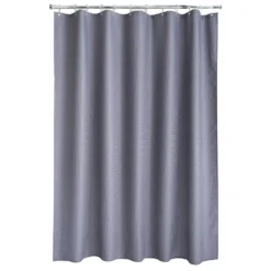 Aqualona Waffle Grey Shower Curtain