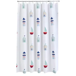 None Beach Hut Shower Curtain