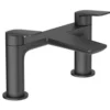 Bathstore Aero Deck Mounted Bath Tap - Matt Black