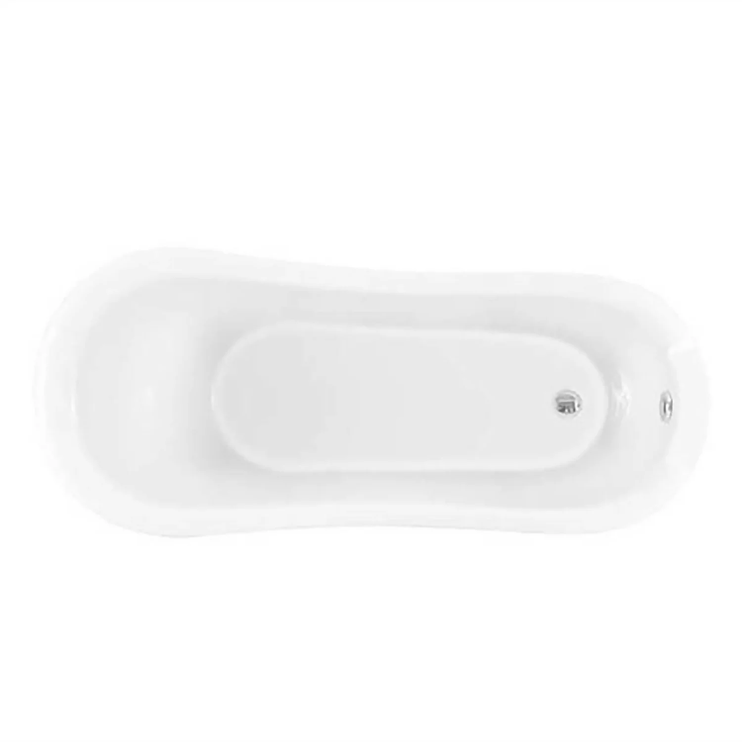 Bathstore Kingham Slipper Roll Top Bath With White Feet - Image 2