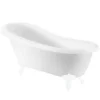 Bathstore Kingham Slipper Roll Top Bath With White Feet