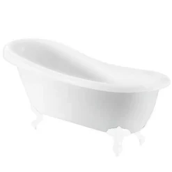 Bathstore Kingham Slipper Roll Top Bath With White Feet