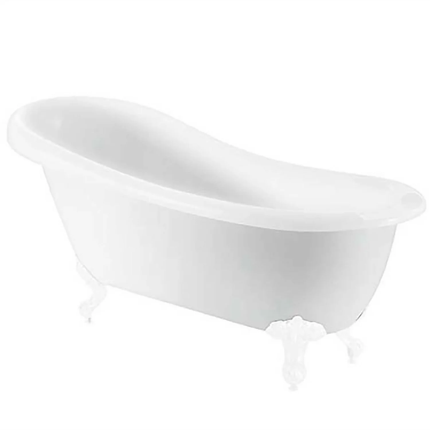 Bathstore Kingham Slipper Roll Top Bath With White Feet