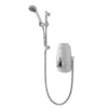 Aqualisa Aquastream Power Shower With Adjustable Head - White/Chrome