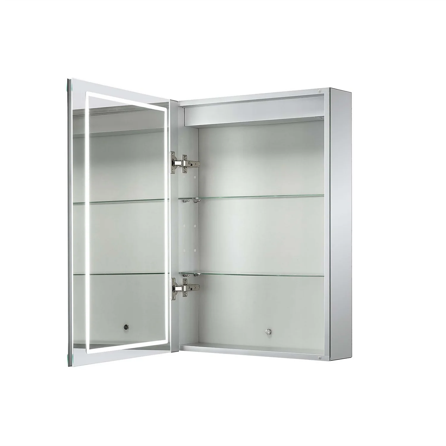 Bathstore Castor Single Door LED Mirror Cabinet - Image 2