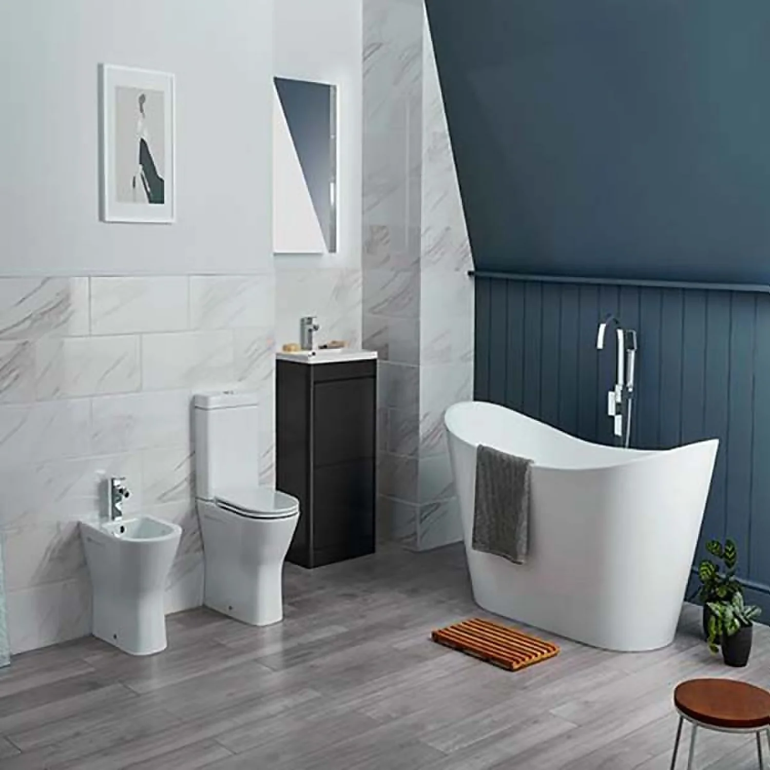 Bathstore Falcon Rimless Open Back Close Coupled Toilet - Image 5