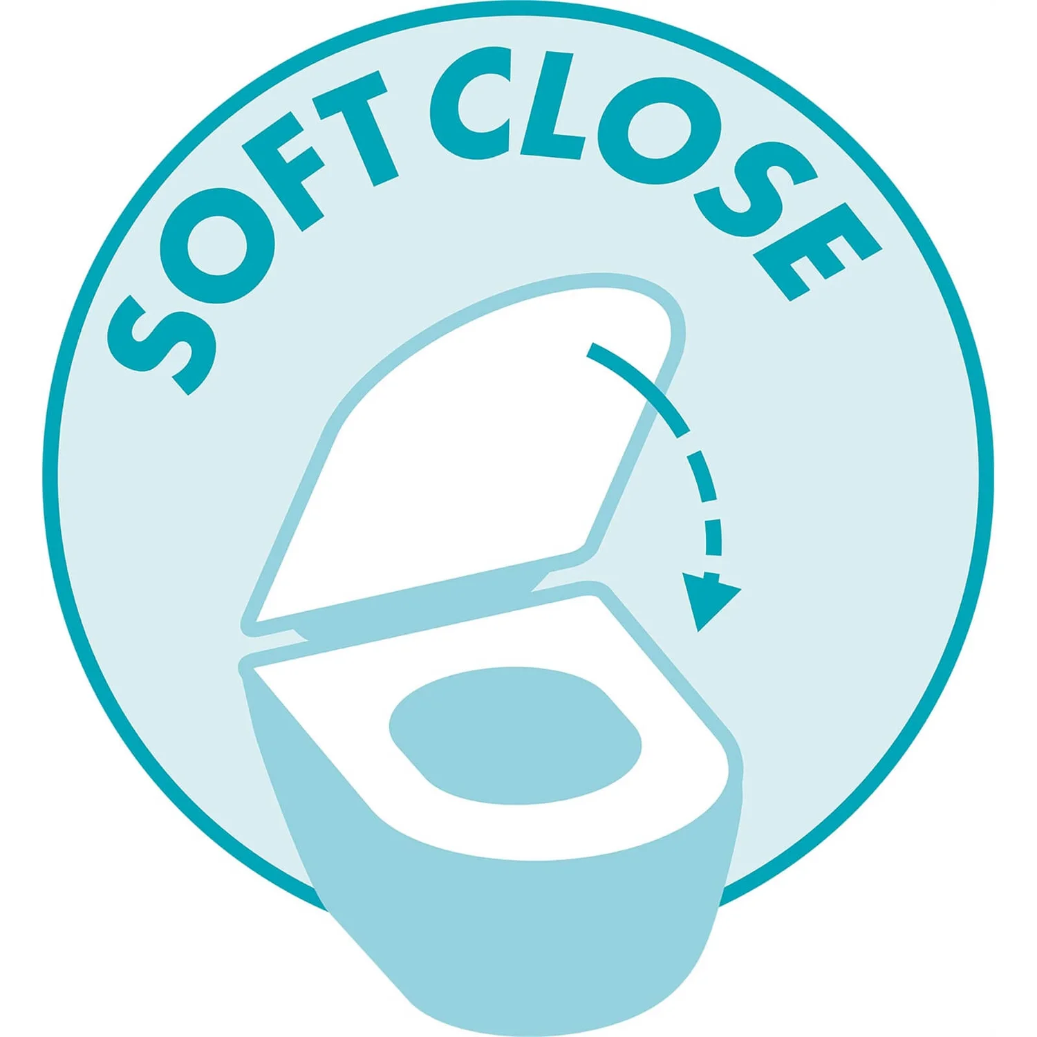 Cedo D-Shape Slim Plastic Toilet Seat - White - Image 7