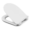 Cedo D-Shape Slim Plastic Toilet Seat - White