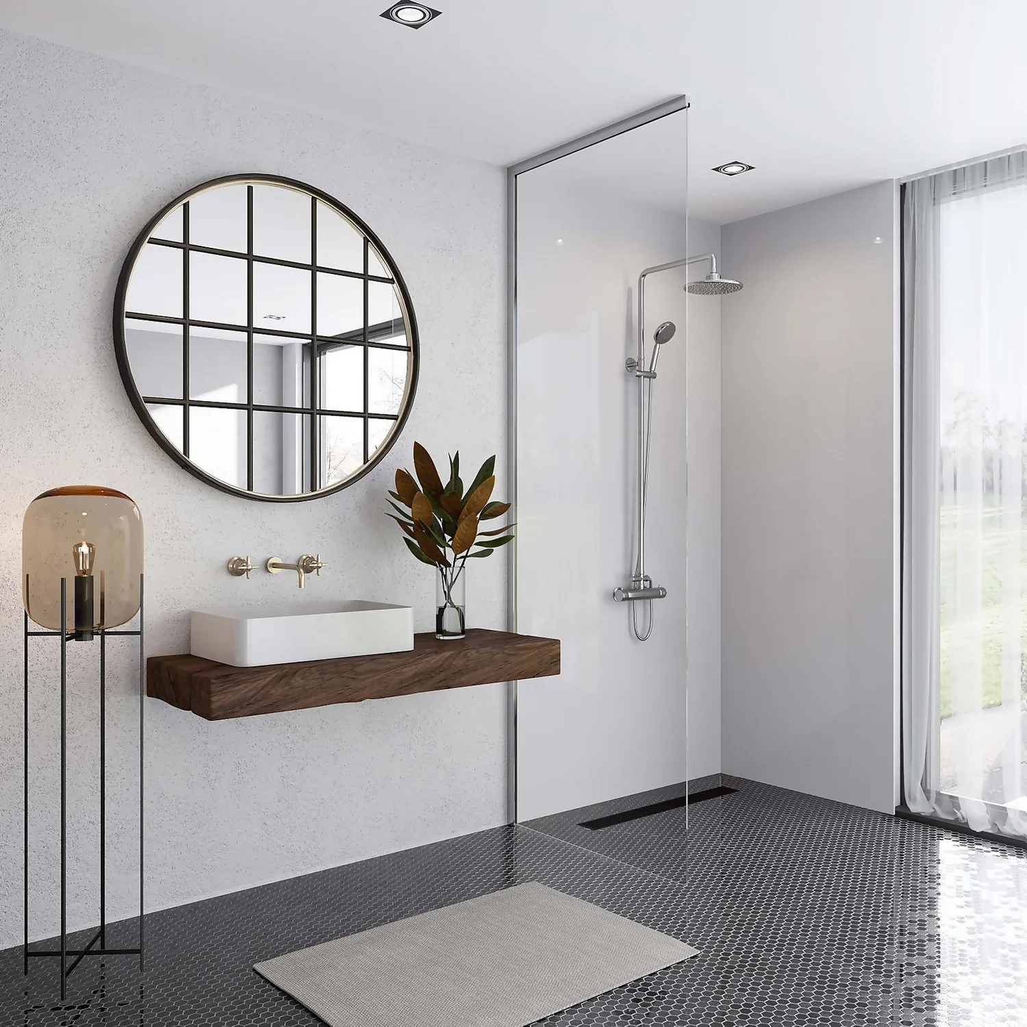 Wetwall Elite Post Formed Shower Wall Panel Artico - 2420x1200x10mm