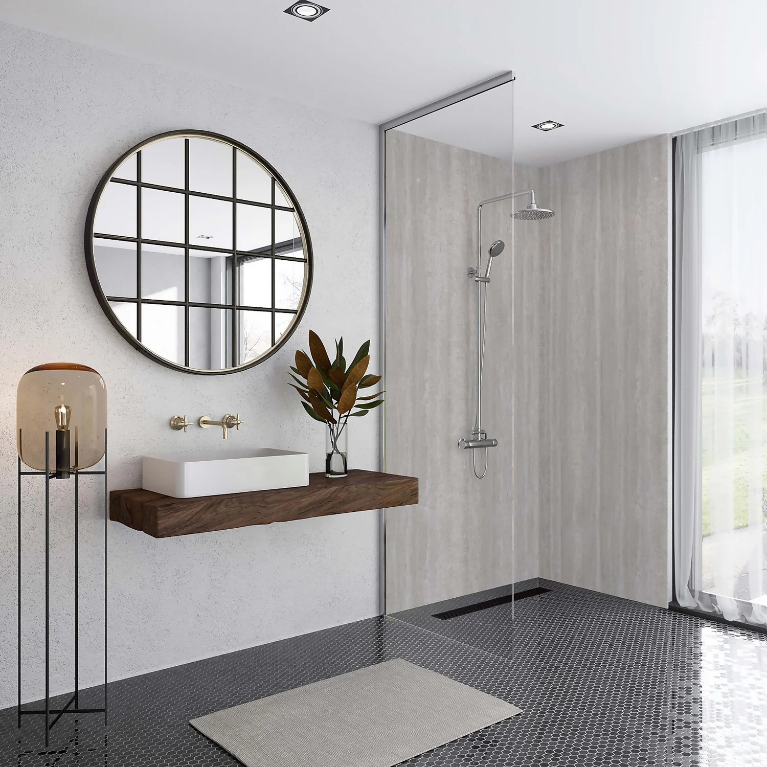 Withal Elite Tongue & Grooved Shower Wall Panel Vieste - 2420mm X 600mm X 10mm - Image 3