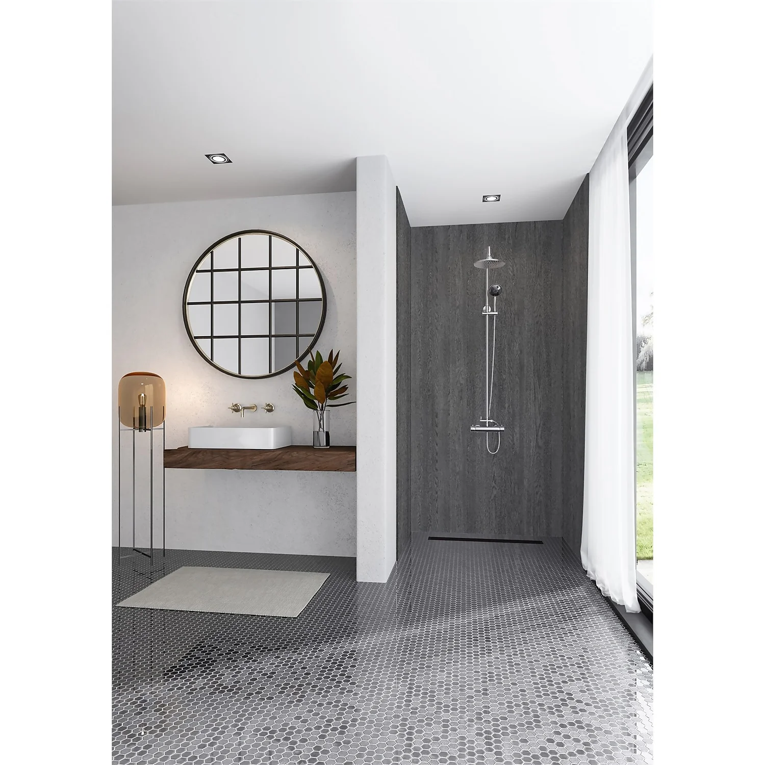 Wetwall Elite 3 Sided Wall Panel Kit - Bomarzo - Image 2