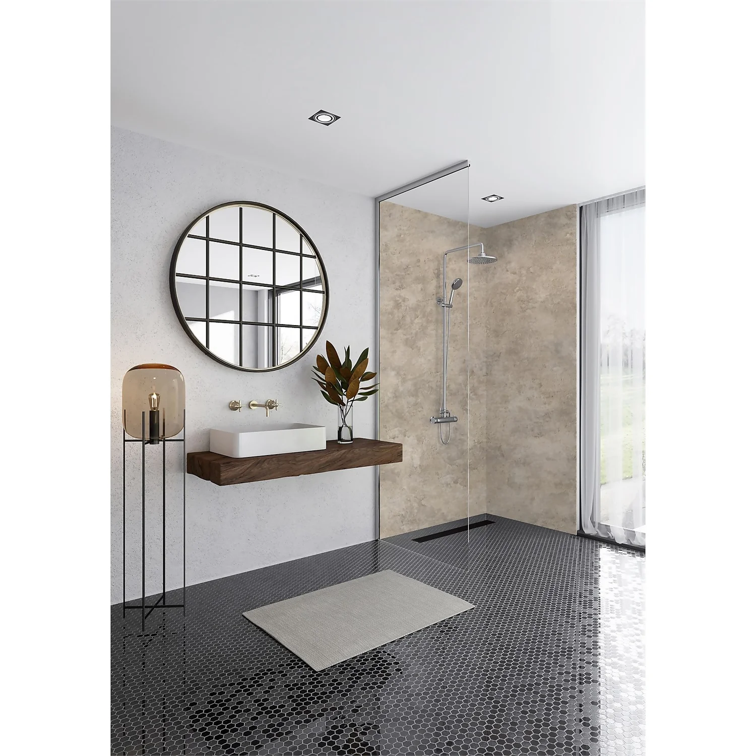 Wetwall Elite 2 Sided Wall Panel Kit - Treviso - Image 2