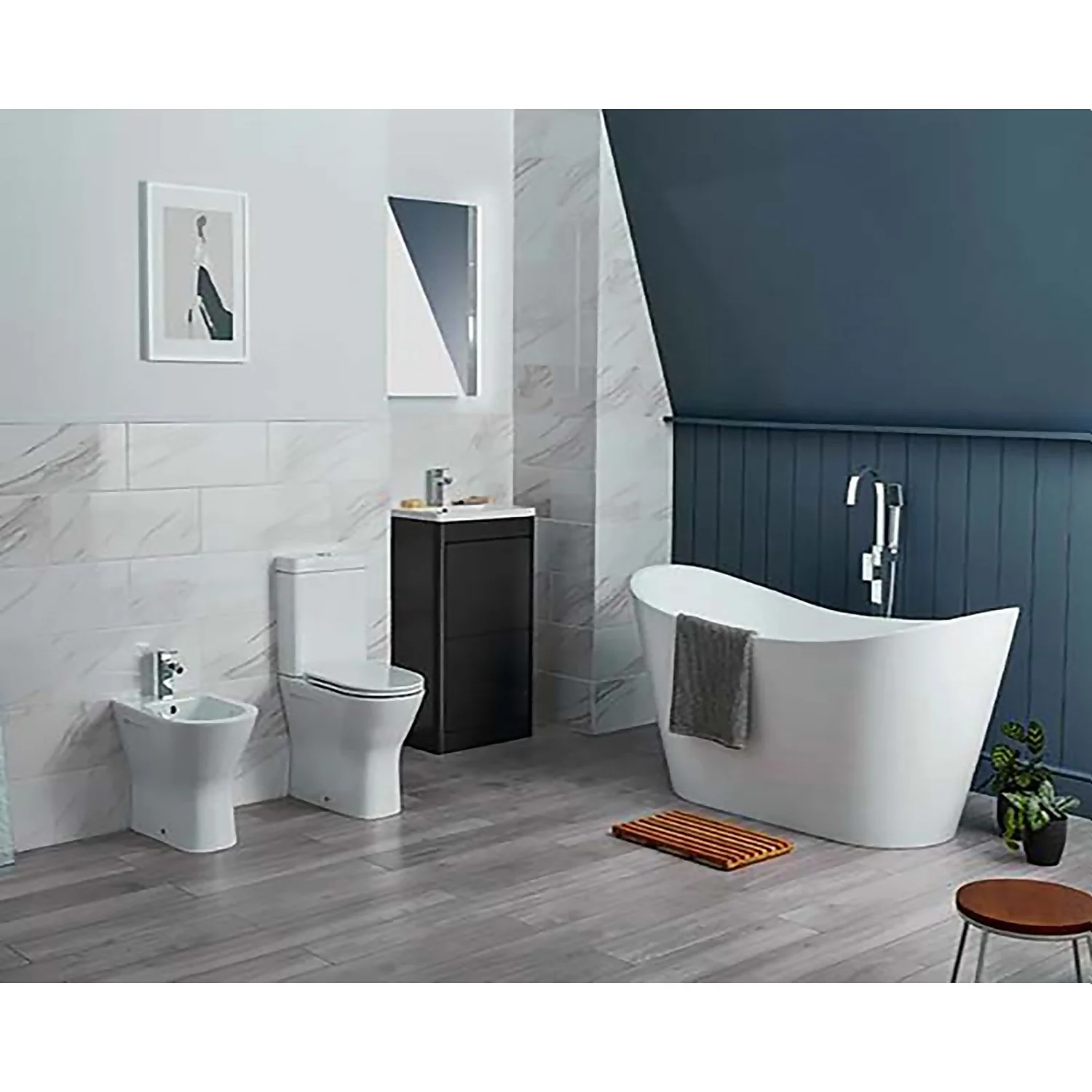 Bathstore Falcon Slim Toilet Seat - White - Image 3