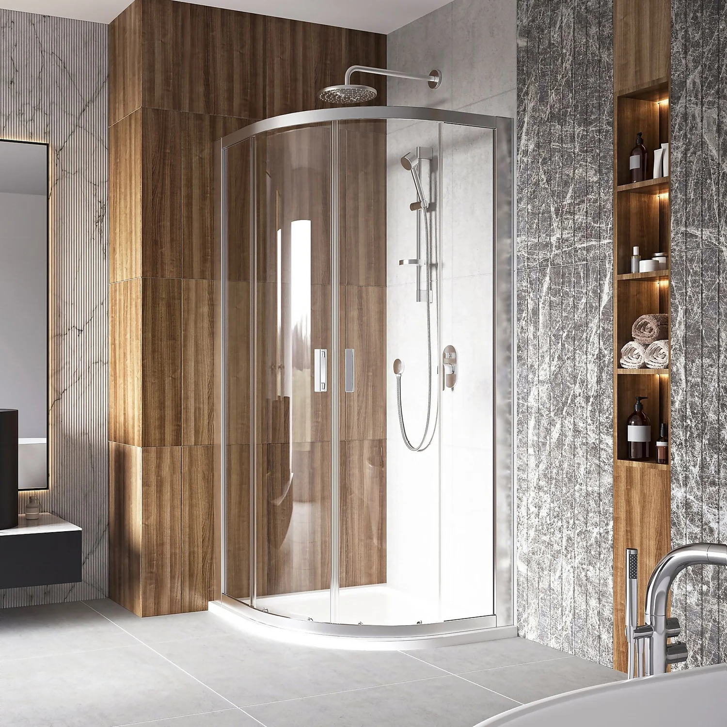 Bathstore Lustre 900mm Quadrant Shower Enclosure - Image 3