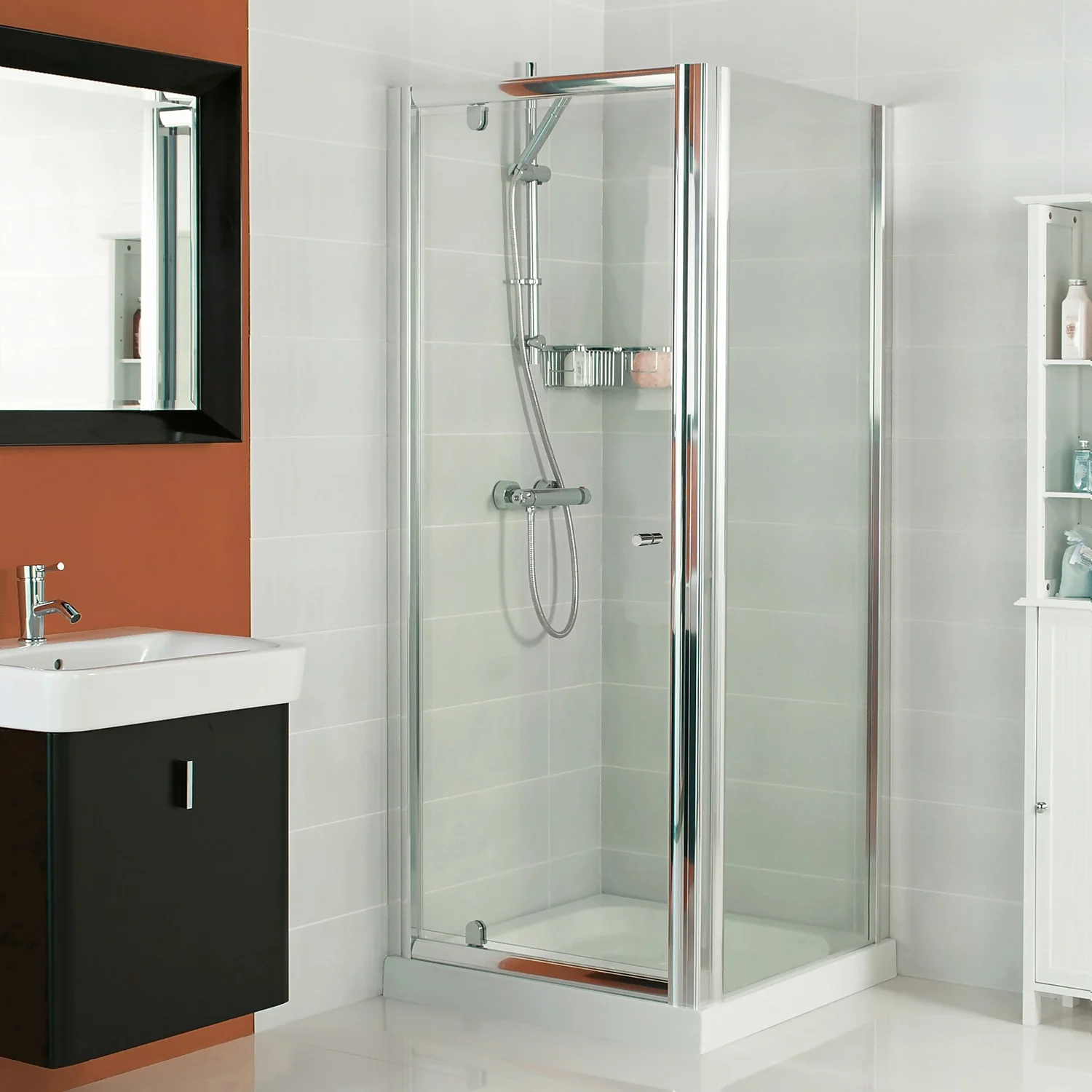 Bathstore Gleam Hinged Door Shower Enclosure - 900mm - Image 2