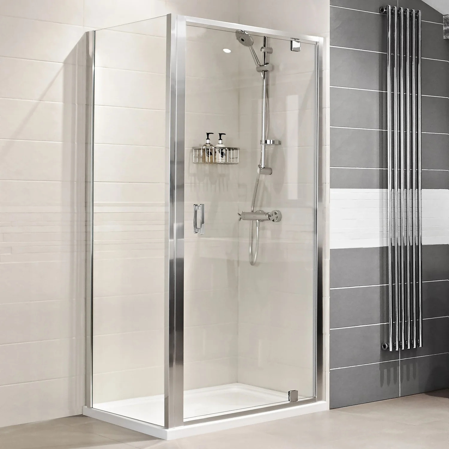 Bathstore Lustre Hinged Shower Door - 1000mm - Image 2
