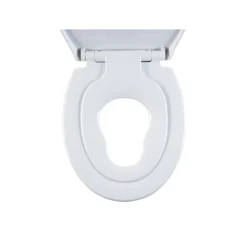 Aqualona Soft Close 2 In 1 Family Toilet Seat With Built-in Detachable Child Seat - White