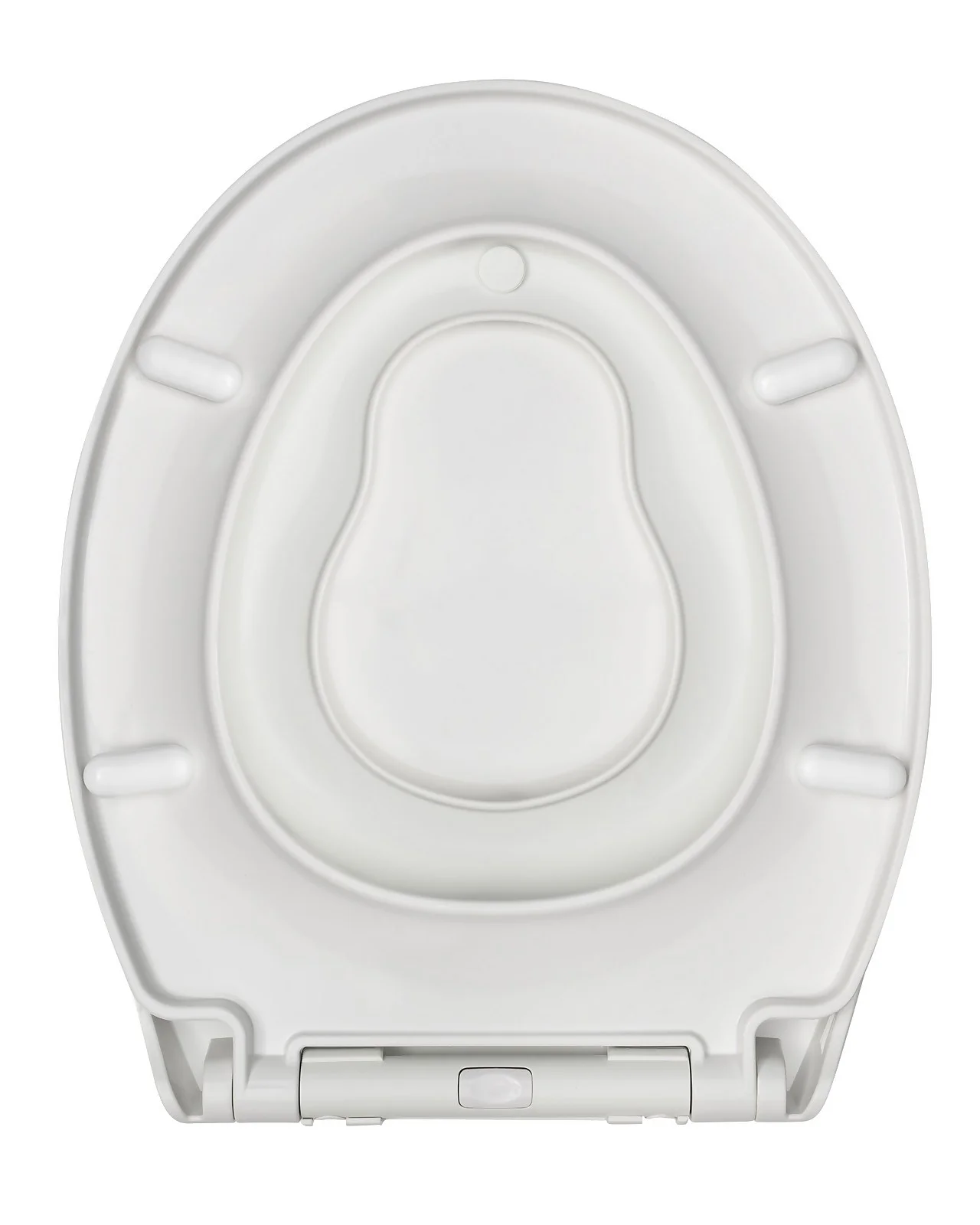 Aqualona Soft Close 2 In 1 Family Toilet Seat With Built-in Detachable Child Seat - White - Image 3