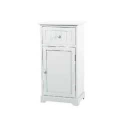 Classic White 1 Drawer 1 Door Bathroom Cabinet
