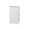 Classic White 3 Drawer Bathroom Storage Unit