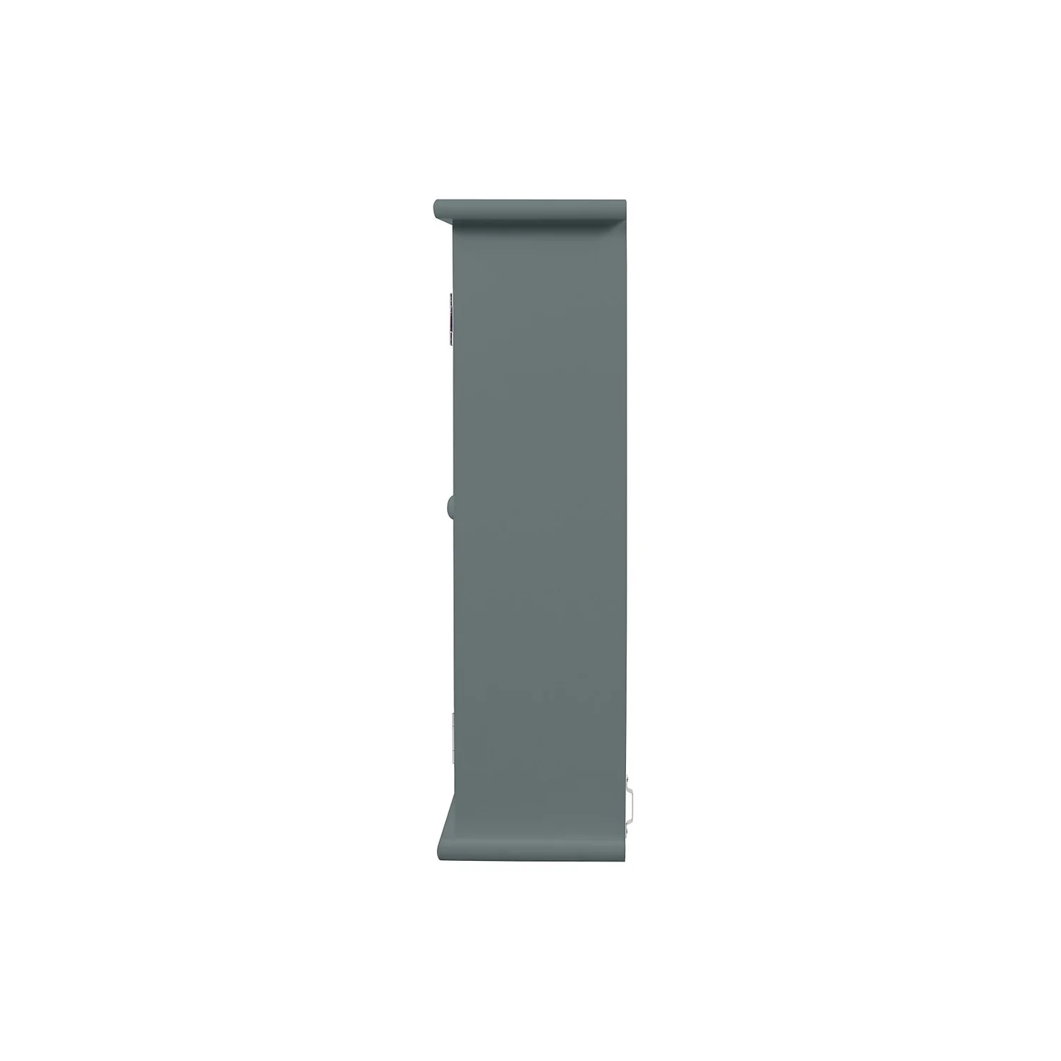 Classic Grey Mirrored Double Door Bathroom Cabinet - Image 4