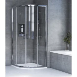 Aqualux KIT Edge8 Glass Quad Shower Enclosure - 800 X 2000 X 8mm