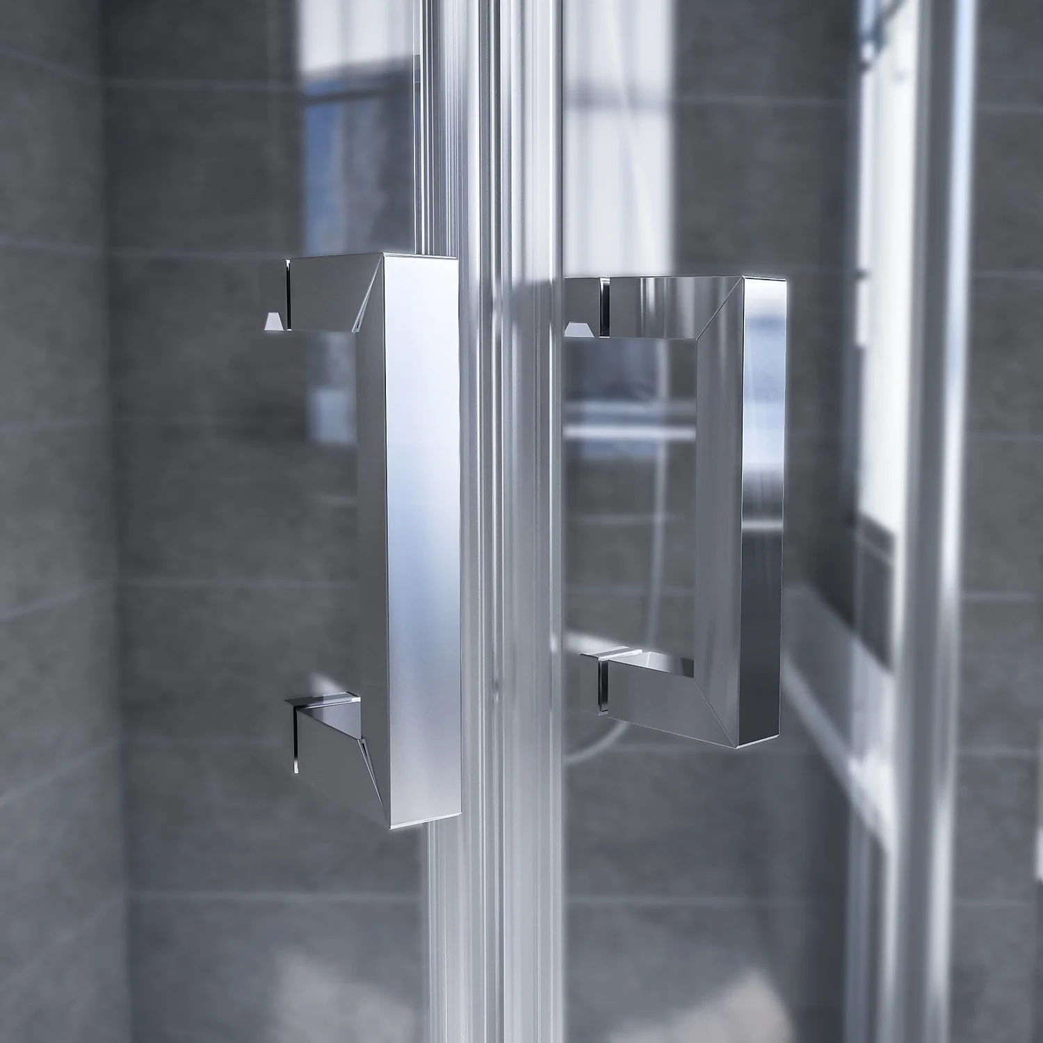 Aqualux KIT Edge8 Glass Quad Shower Enclosure - 800 X 2000 X 8mm - Image 3
