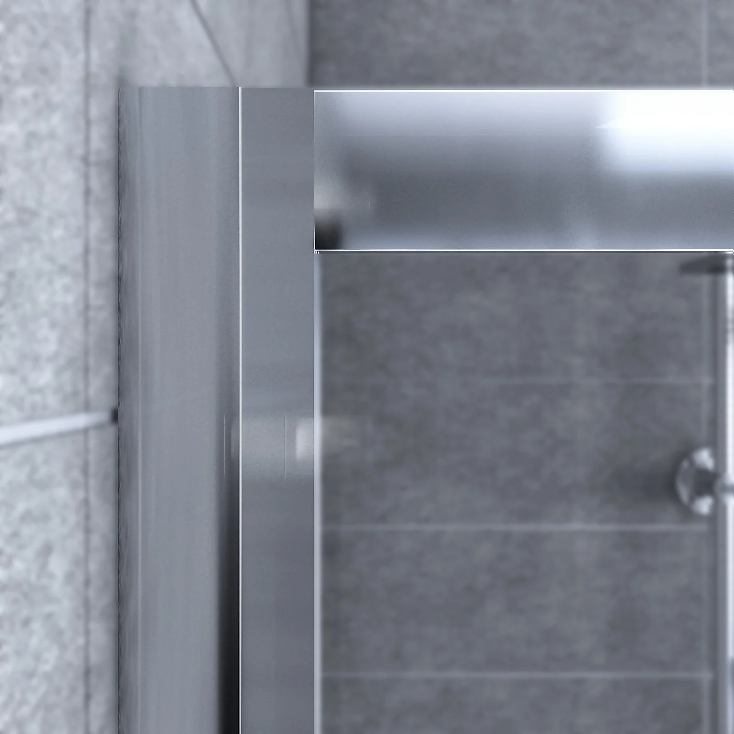 Aqualux KIT Edge8 Glass Quad Shower Enclosure - 800 X 2000 X 8mm - Image 4